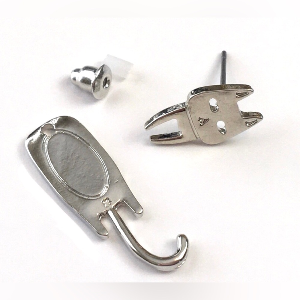 “Flat Cat” Silver Grumpy Kitten Whimsy Cartoon Full Body Curly Tail Ear Jackets - Picture 8 of 15